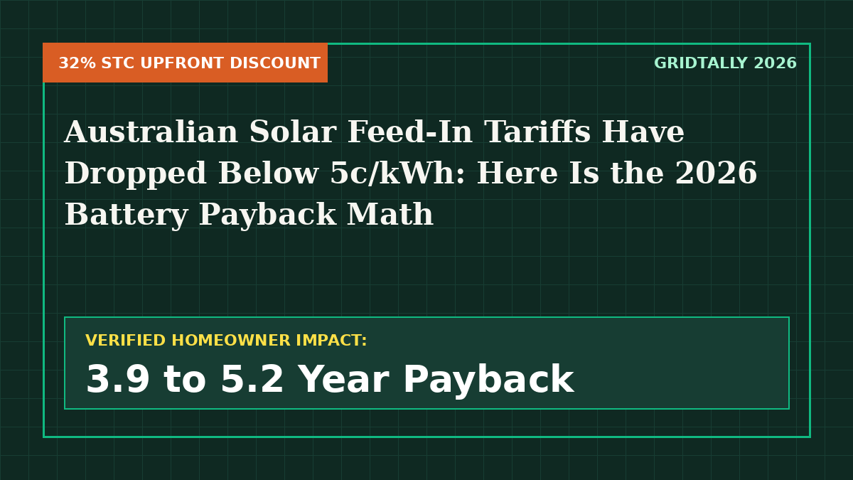 Australia 2026 Solar & Battery Rebate Guide: How to Beat 4c/kWh Feed-In Tariffs